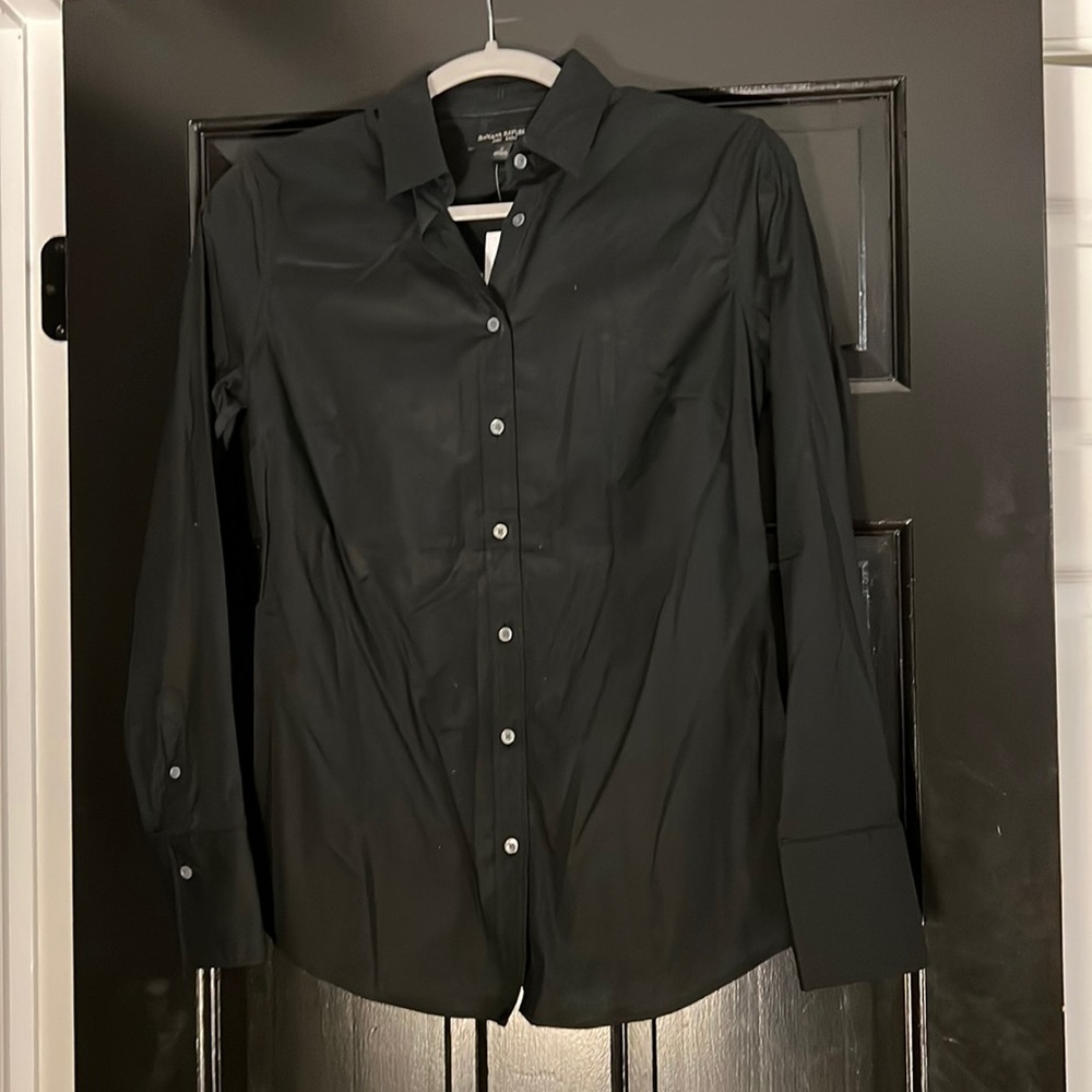 Banana Republic button-up woven long-sleeve :: Sz 2 :: NWT